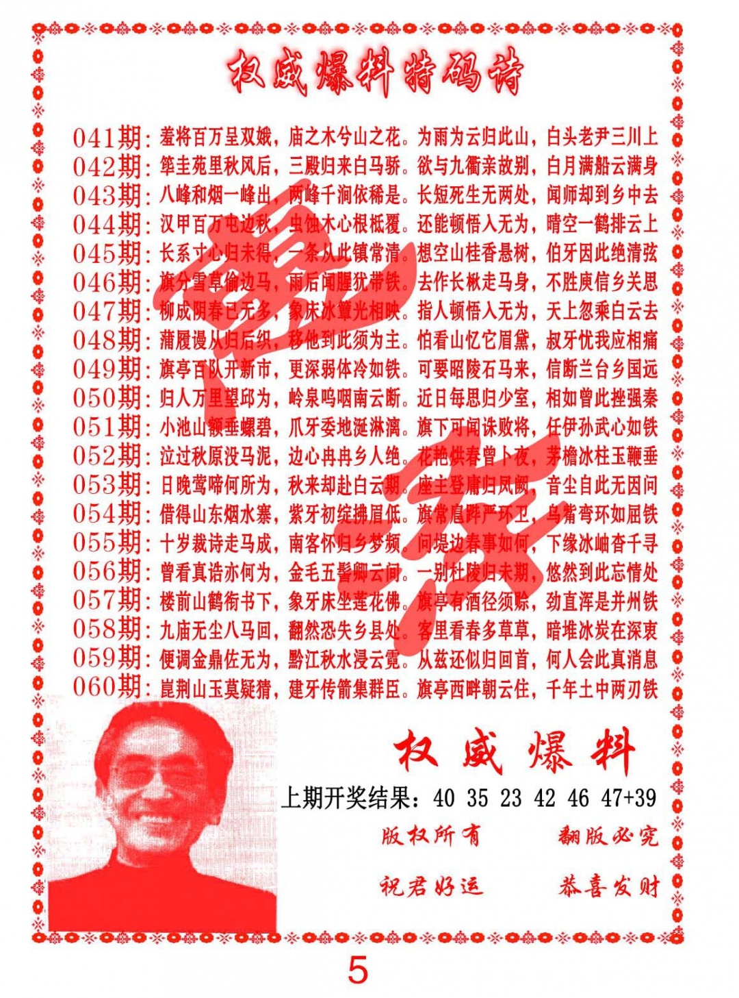 048期权威爆料特码诗[图]