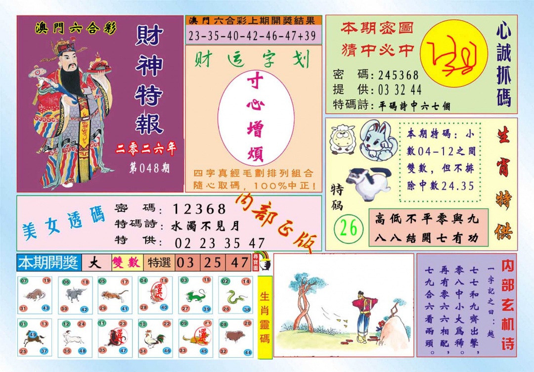 048期财神特报[图]