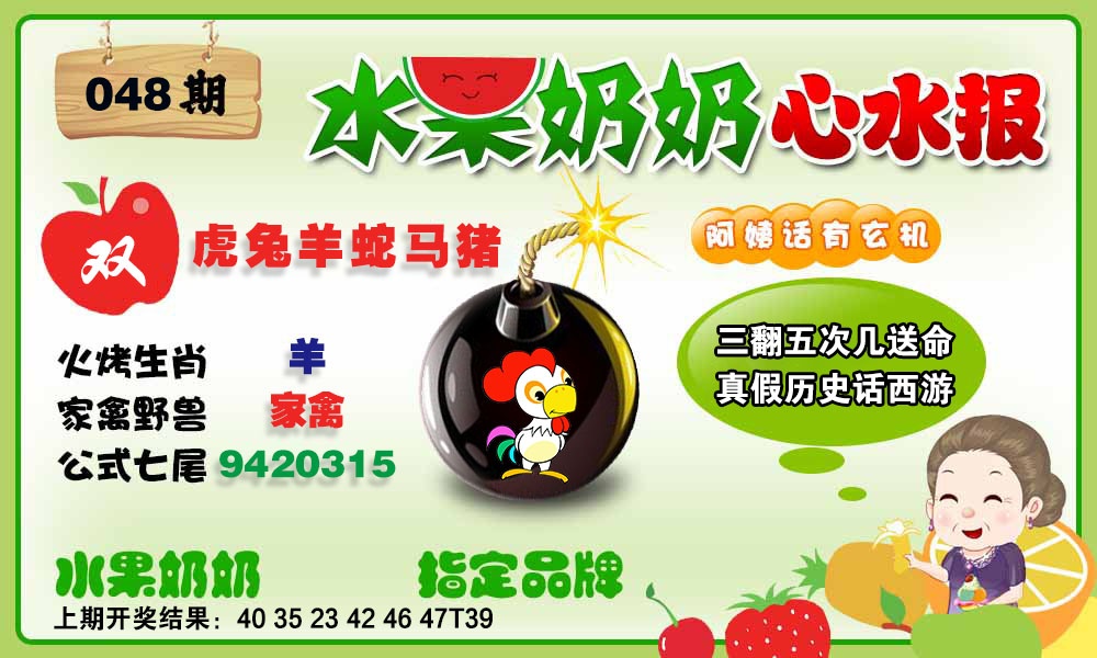 048期水果心水报[图]