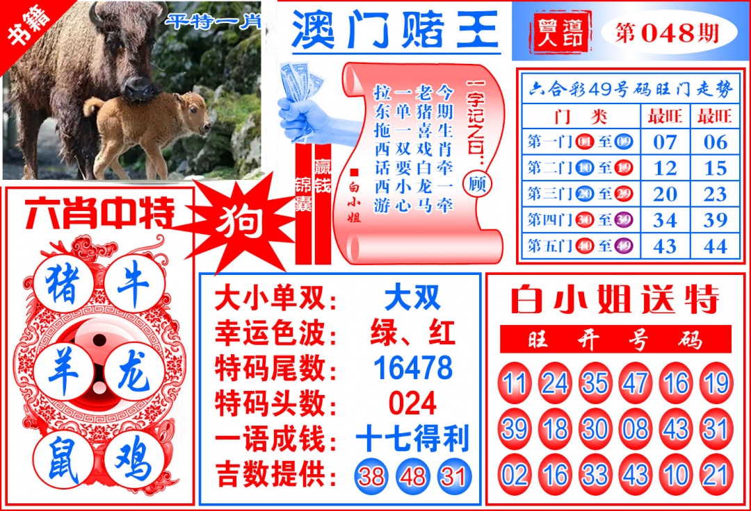 048期澳门赌王天书[图]