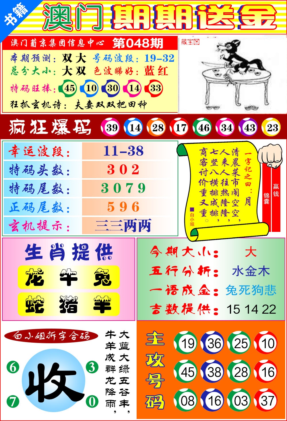 048期澳门期期送金[图]