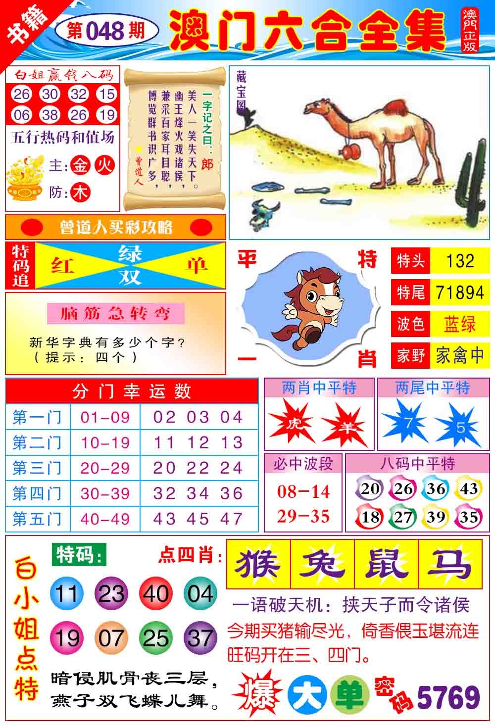 048期澳门全集六合[图]