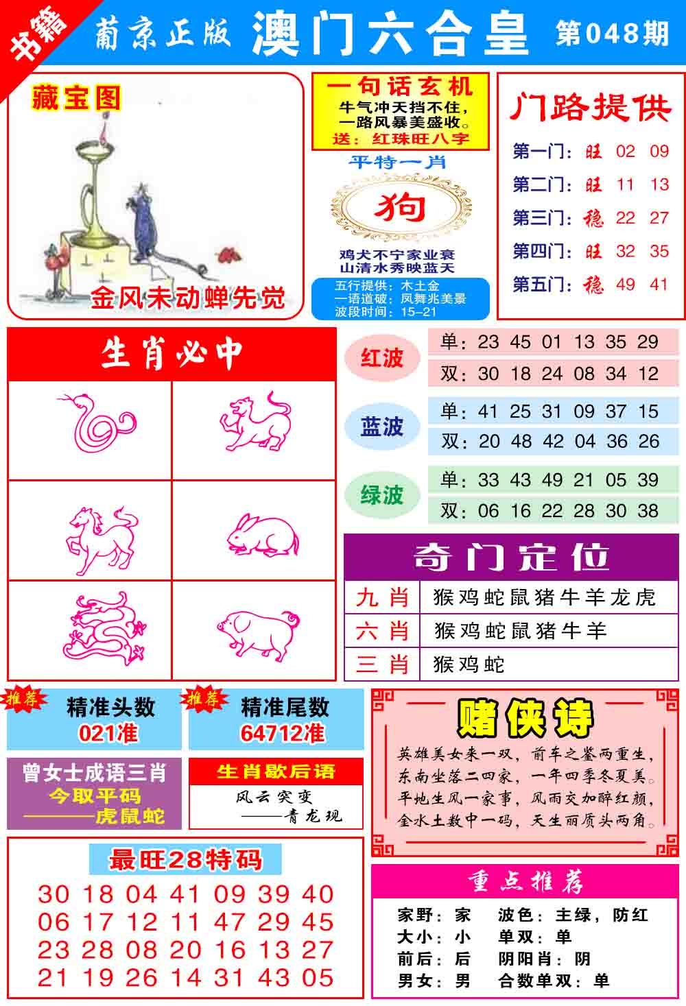 048期澳门六合皇心水[图]