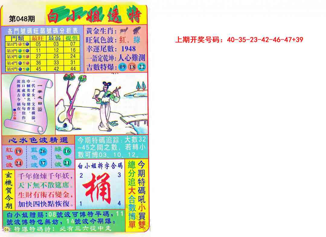 048期白小姐透特[图]