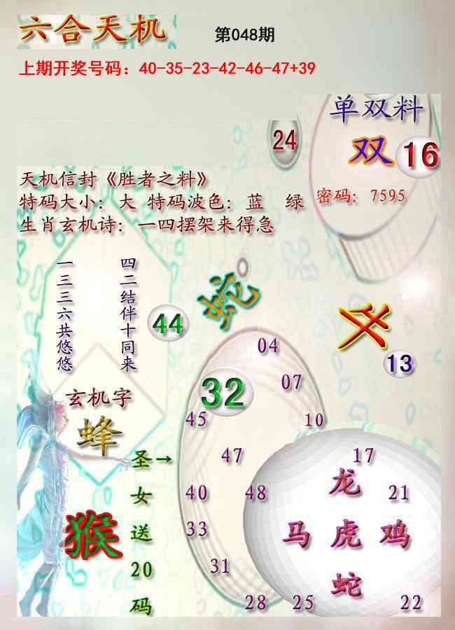 048期天机报[图]