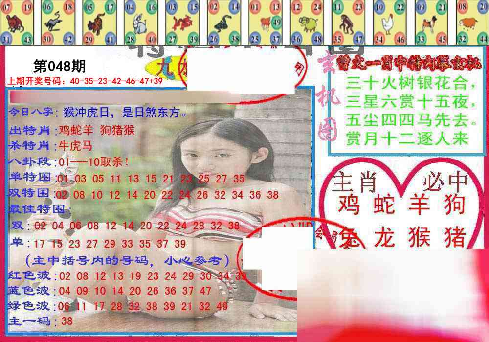 048期特码生肖图[图]
