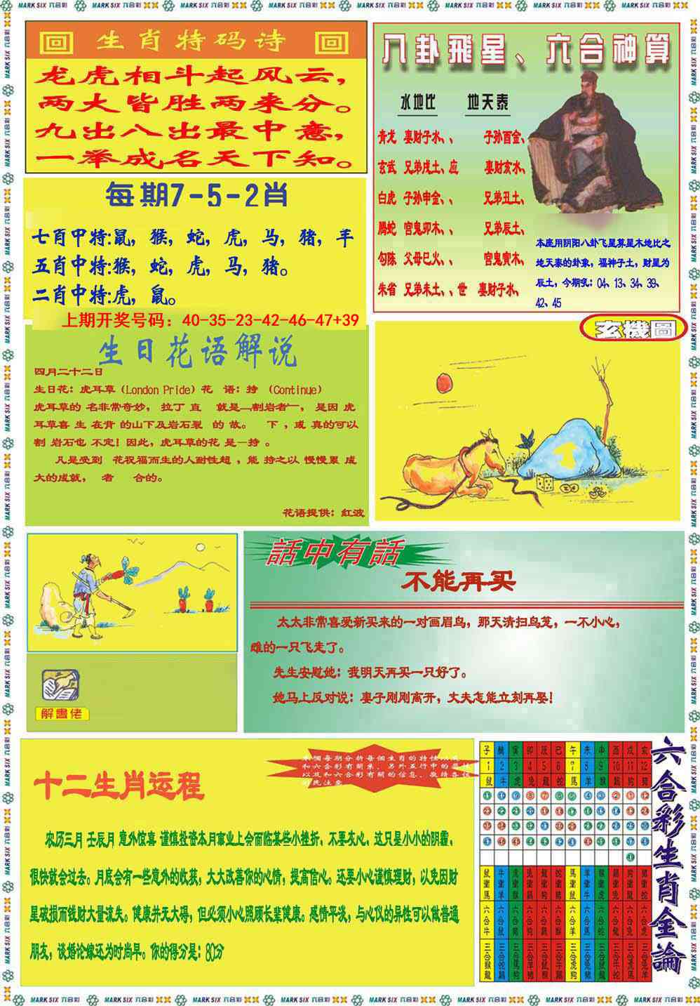 048期九龍马经B(推荐)[图]