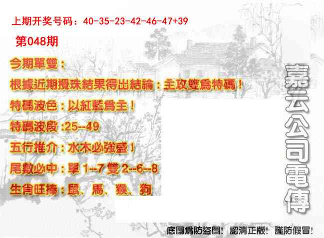 048期嘉云公司电传[图]