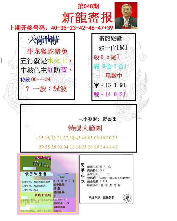 048期新龙密报[图]