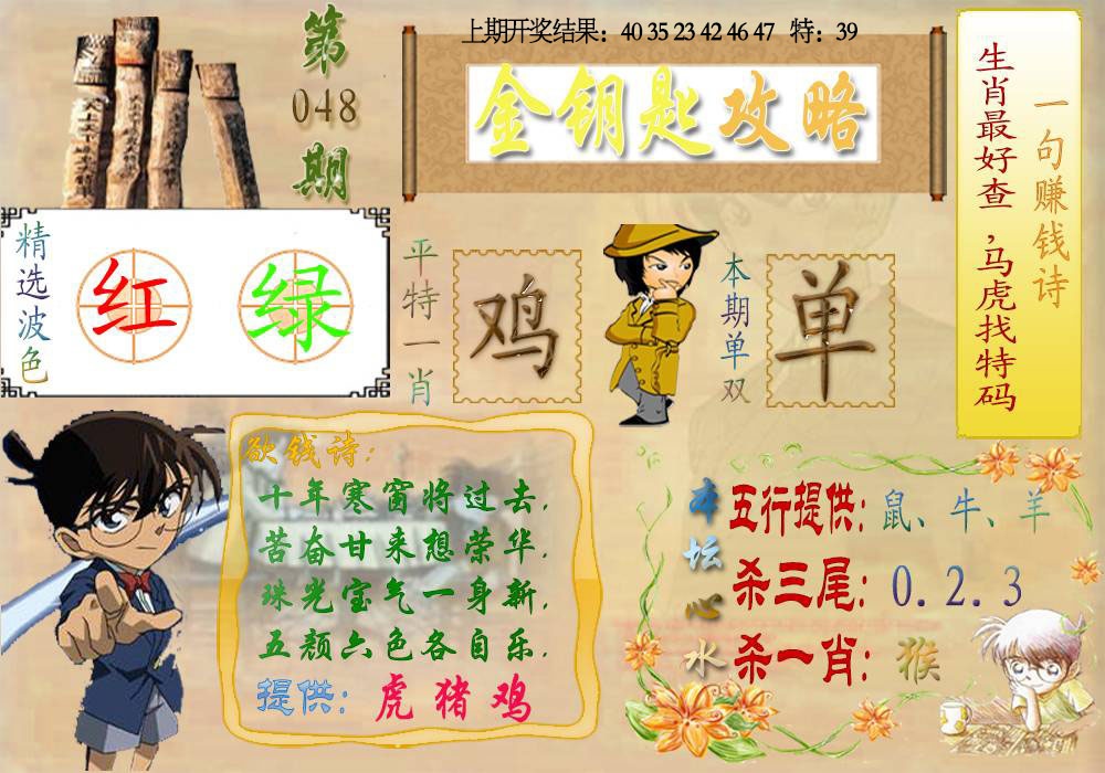 048期《金钥匙攻略》[图]