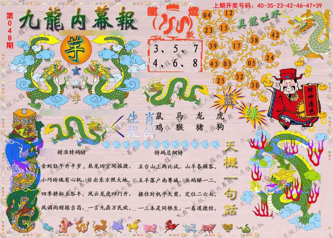 048期正版九龙内幕报[图]
