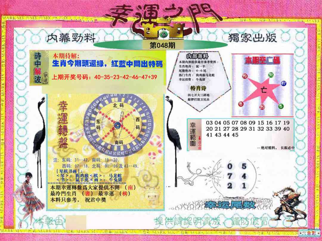048期幸运之门[图]