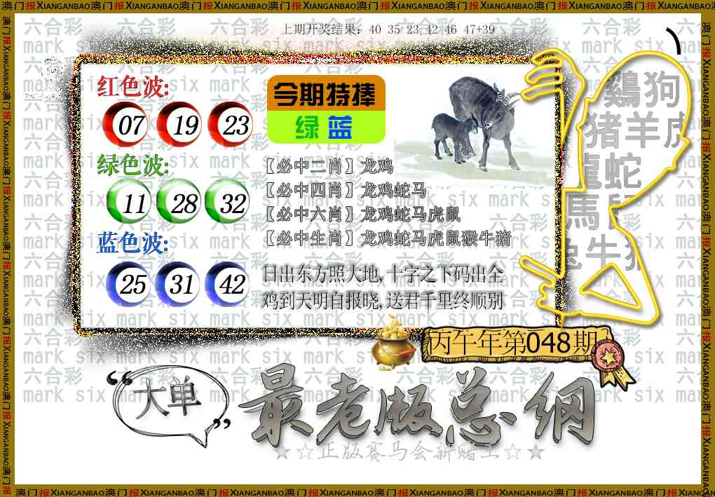 048期最老版总纲[图]