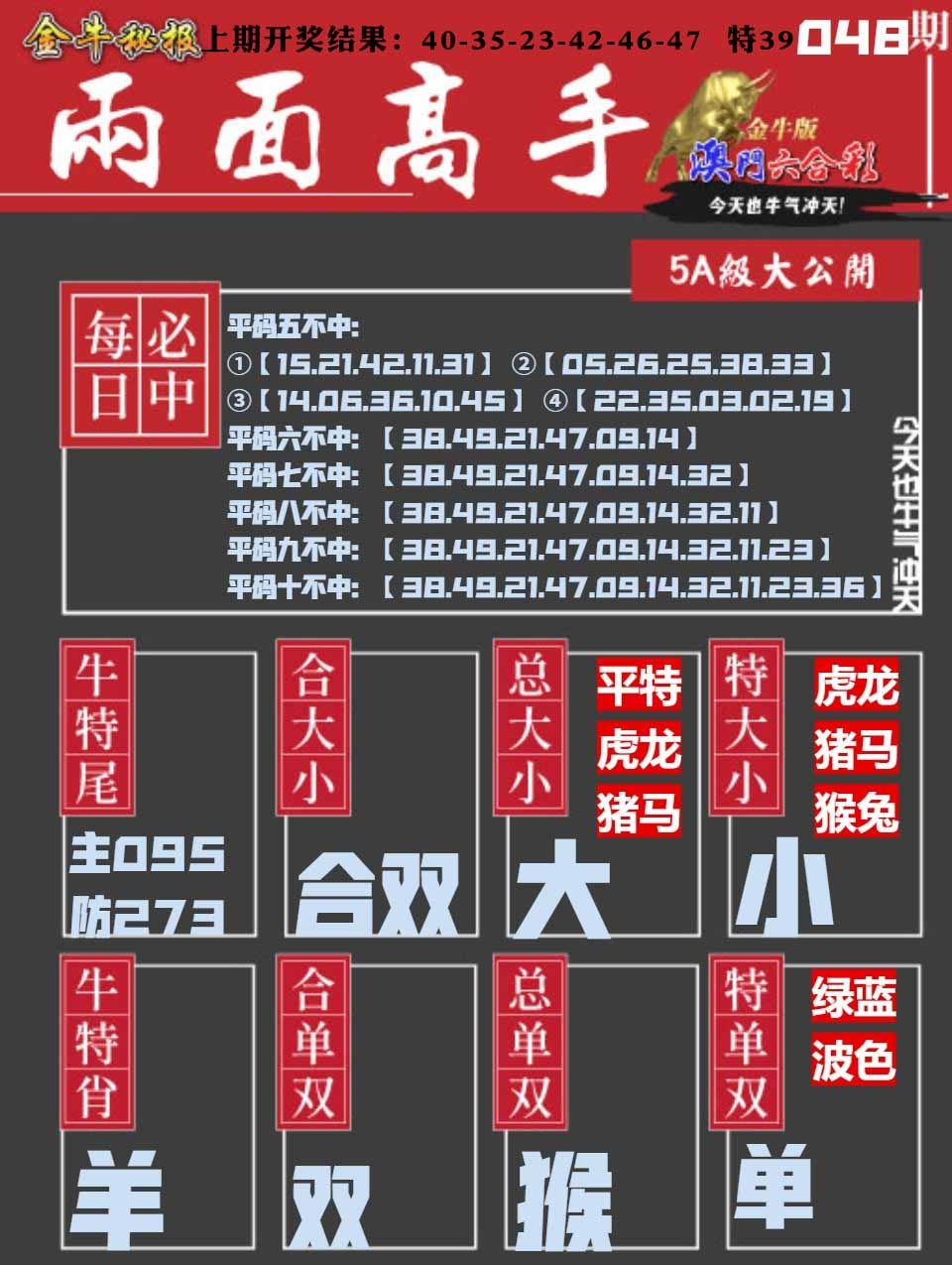 048期金牛两面高手[图]